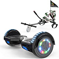 Los mejores  - COLORWAY Hoverboard 6-5&quot- 700W con Ruedas de Flash LED- Altavoz Bluetooth y LED- Autoequilibrio de Scooter Eléctrico